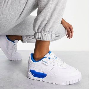 Puma Cali Dream Sneakers in White and Blue
